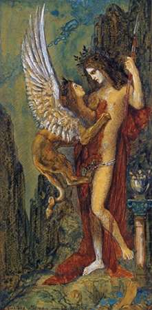Wall Art Painting id:185355, Name: The Sphinx, Artist: Moreau, Gustave