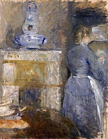 Wall Art Painting id:185357, Name: The Dining Room of The Rouart Family, Artist: Morisot, Berthe