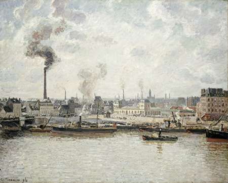 Art Print: Quay at Saint-Sever, Rouen