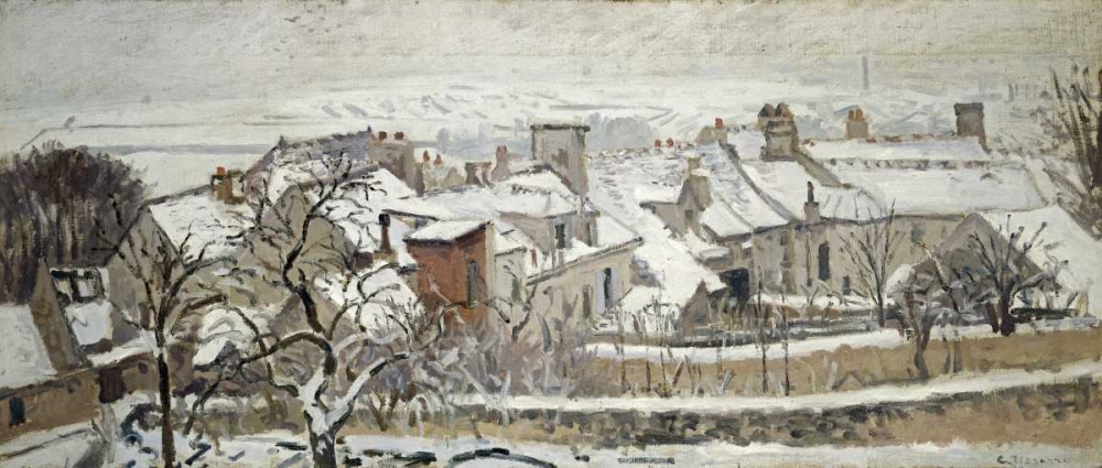 Wall Art Painting id:89892, Name: Winter, Artist: Pissarro, Camille