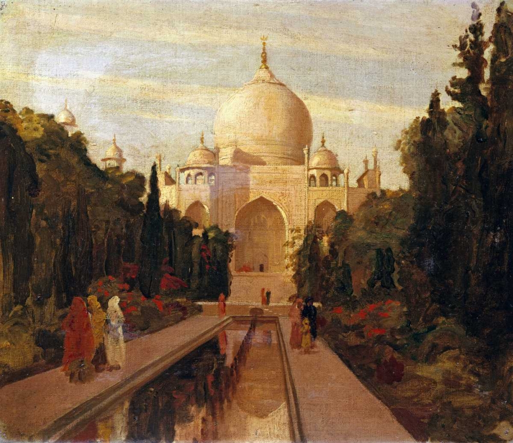 Wall Art Painting id:89898, Name: The Taj Mahal, Artist: Prinsep, Valentine Cameron