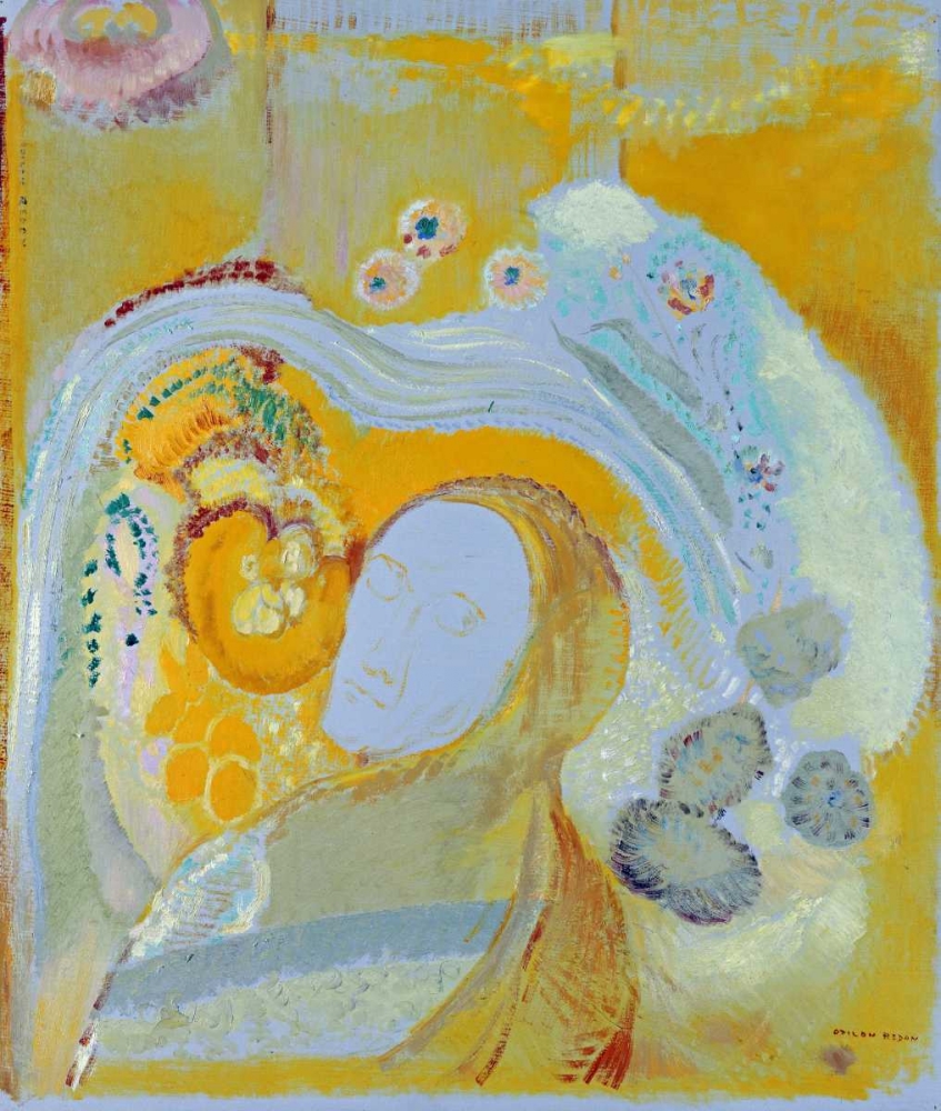 Wall Art Painting id:89920, Name: The Buddha, Artist: Redon, Odilion