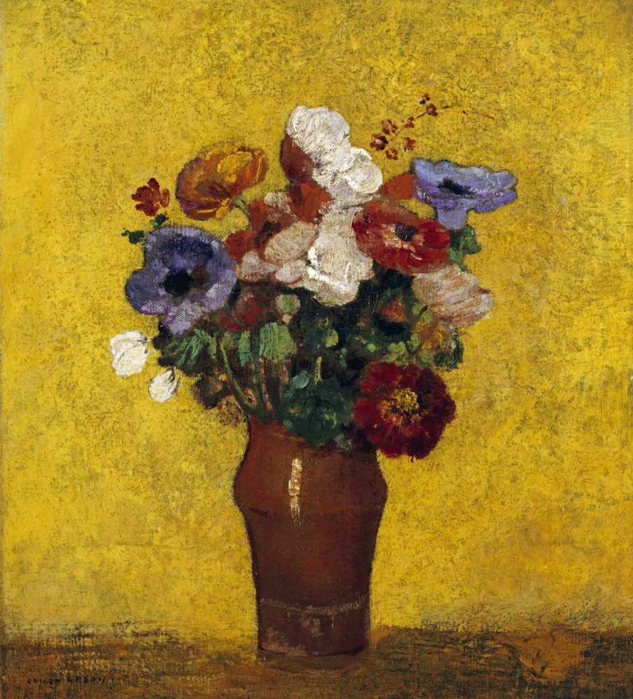 Wall Art Painting id:89921, Name: Fleurs, Artist: Redon, Odilion