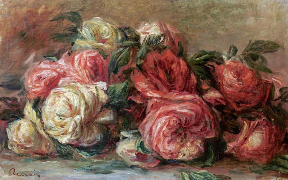 Wall art: Discarded Roses, by Renoir, Pierre-Auguste