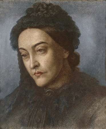 Wall Art Painting id:185422, Name: Portrait of Museumistina Rossetti, Artist: Rossetti, Dante Gabriel