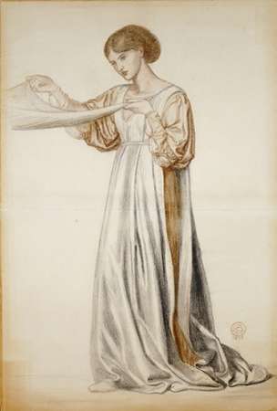 Wall Art Painting id:185423, Name: Study For a Pall Bearer In Dantes Dream, Artist: Rossetti, Dante Gabriel