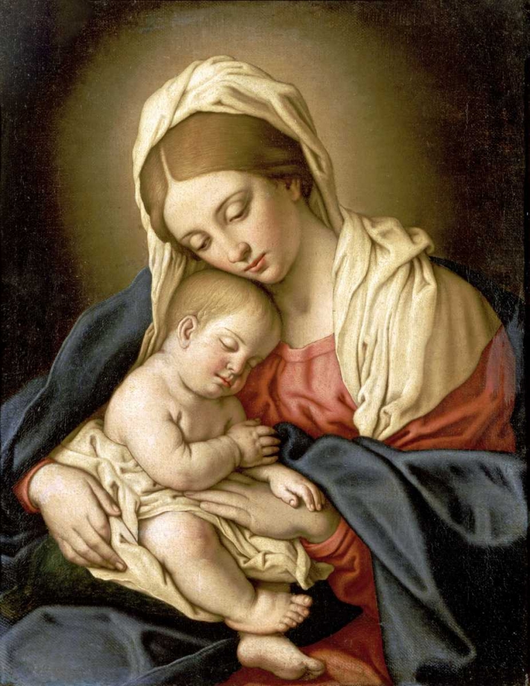 Wall Art Painting id:89981, Name: The Madonna and Child, Artist: Salvi, Giovanni Battista