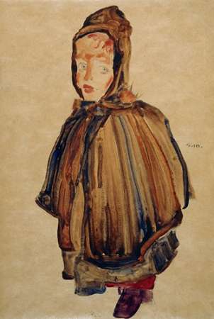 Wall Art Painting id:185443, Name: Woman With Bonnet, Artist: Schiele, Egon