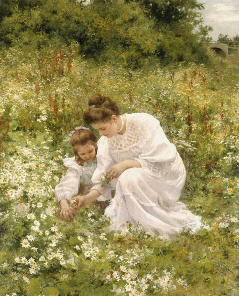 Art Print: Picking Daisies