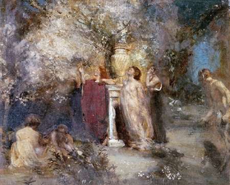 Wall Art Painting id:185458, Name: Romance, Artist: Sims, Charles