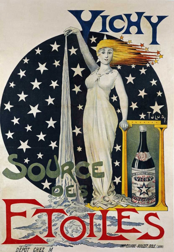 Art Print: Vichy, Source Des Etoiles