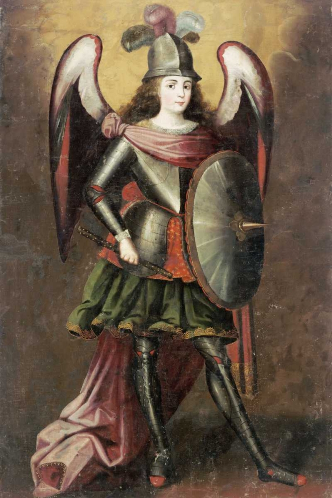 Wall Art Painting id:90080, Name: Archangel Michael, Artist: Unknown