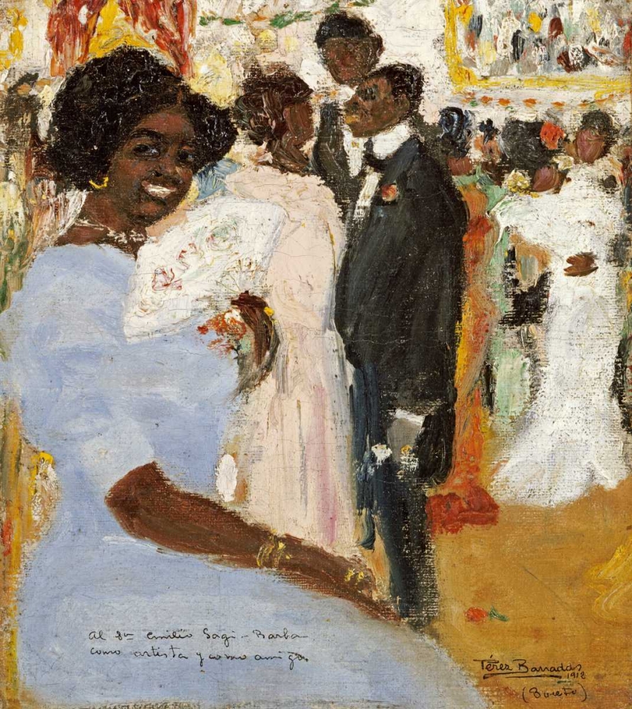 Wall art: Negro Ball, by Barradas, Rafael Perez