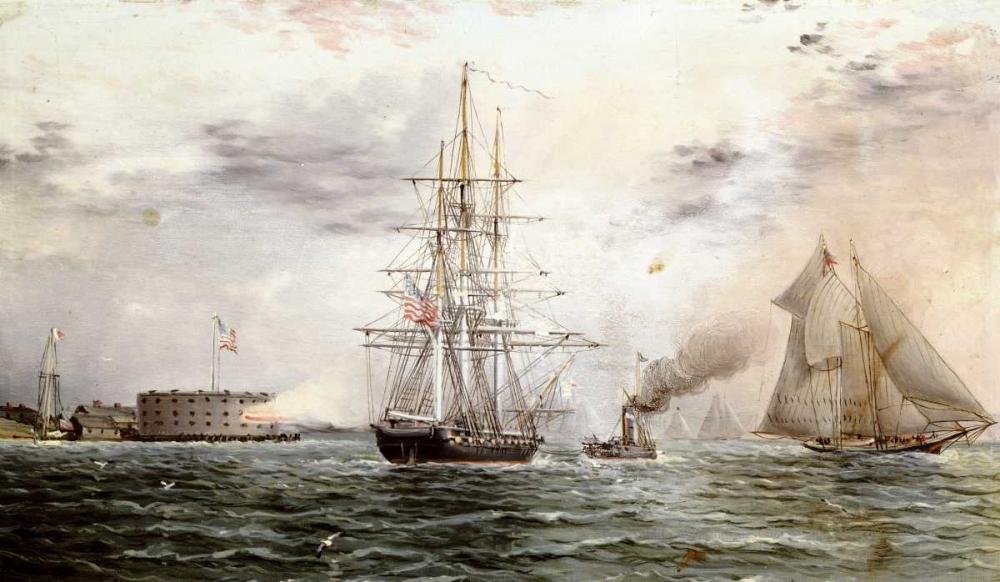 Art Print: New York Bay - Castle Clinton