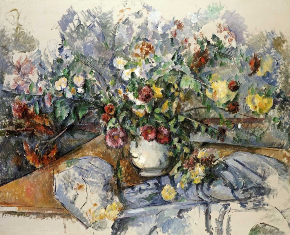 Wall Art Painting id:90278, Name: A Large Bouquet of Flowers, Artist: Cezanne, Paul