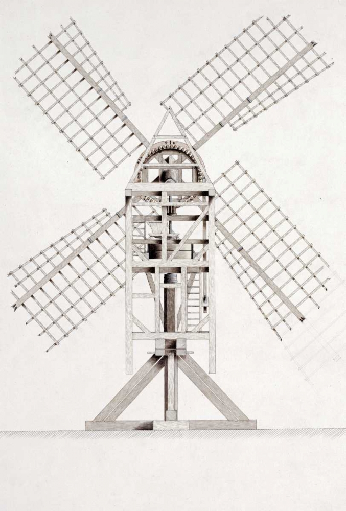 Wall art: Drawings For Windmills, by Faed, John