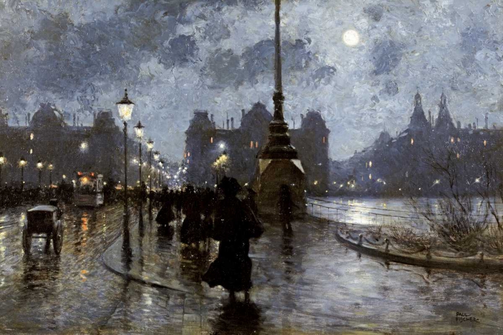 Wall art: Copenhagen By Night, by Fischer, Paul