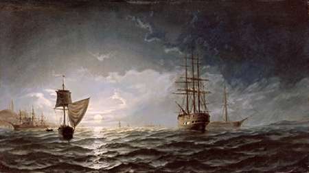 Wall art: Moonlight Over Constantinople, by Hoyer, Edward