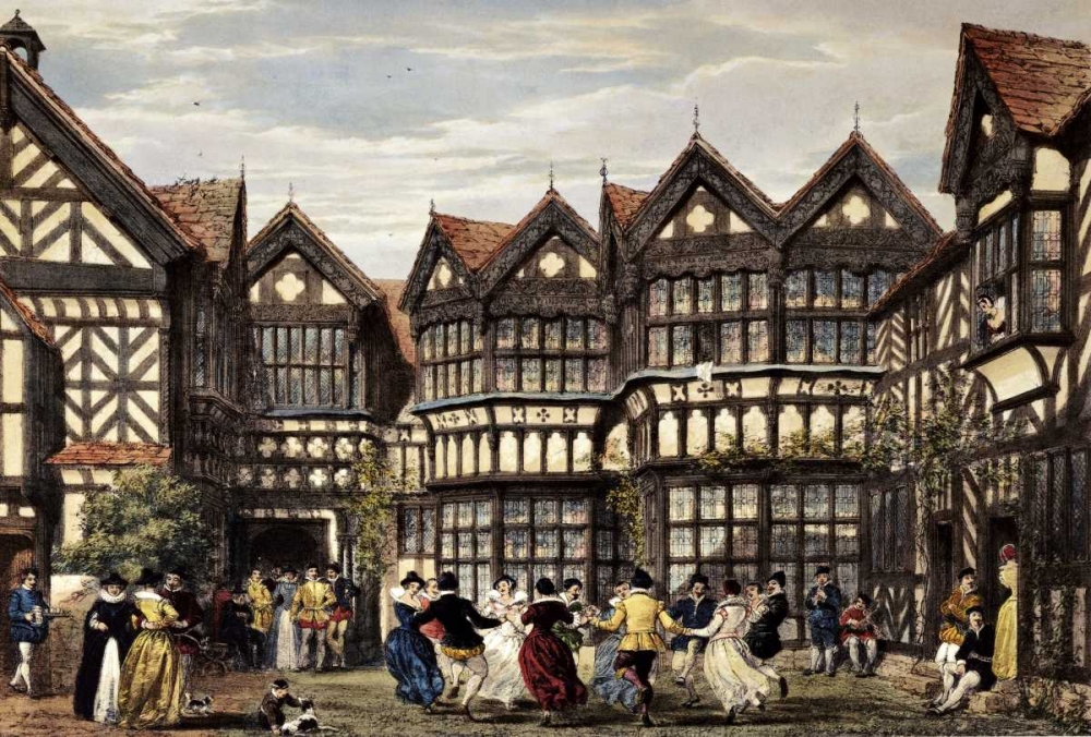 Wall art: Little Moreton Hall, Cheshire, by Nash, Joseph