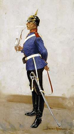 Wall Art Painting id:185757, Name: Infantry Officer, Full Dress, Artist: Remington, Frederic