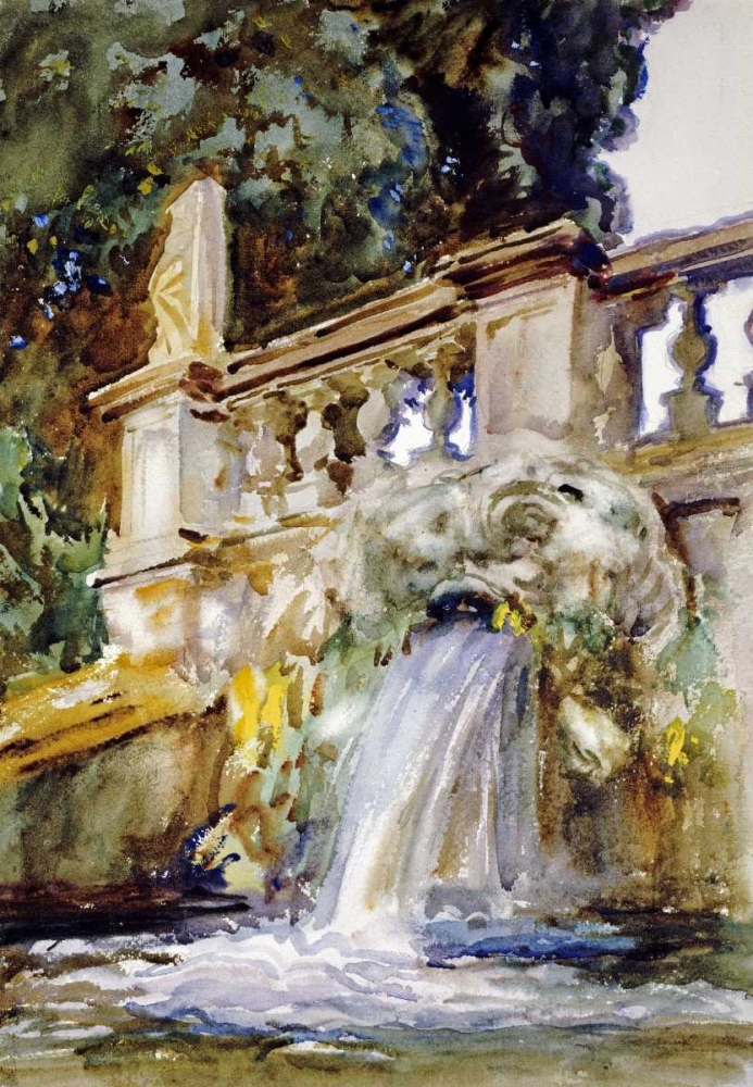 Wall Art Painting id:90599, Name: Villa Torlonia, Frascati, Artist: Sargent, John Singer