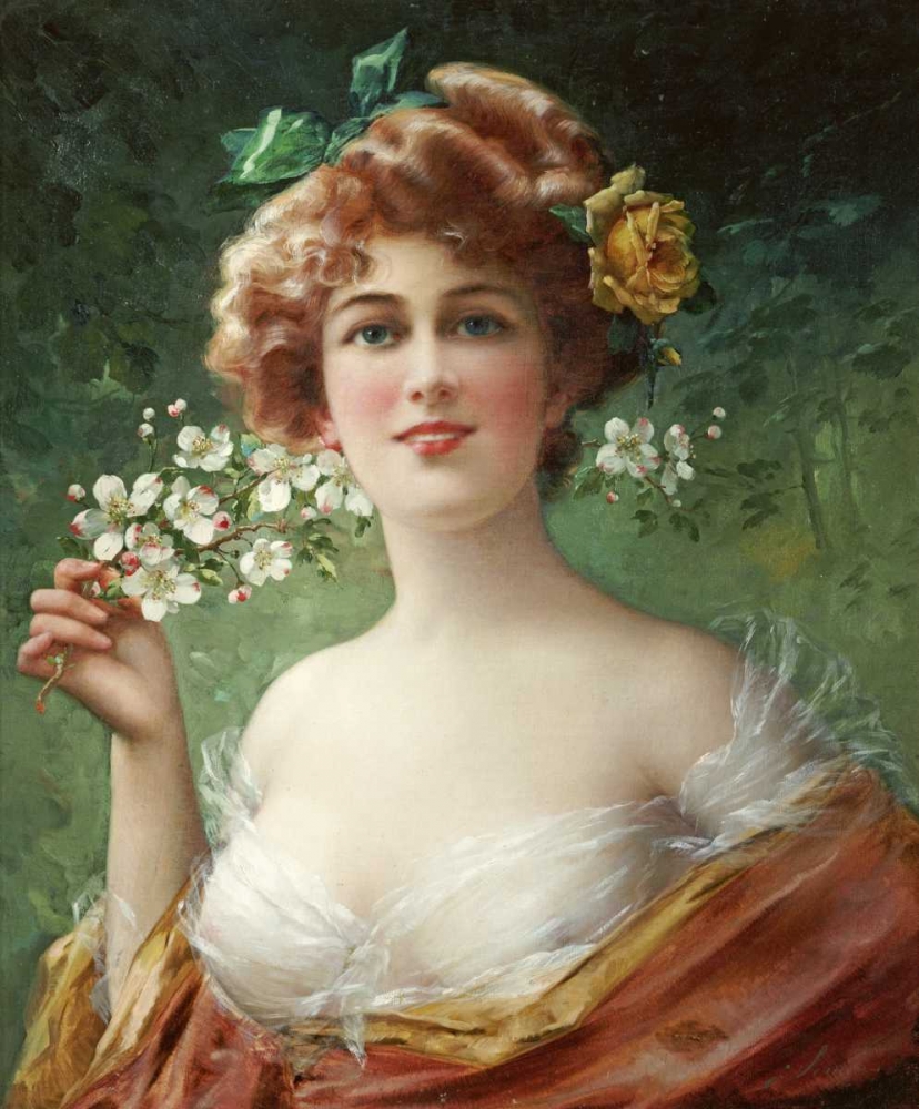 Wall Art Painting id:90660, Name: Blossoming Beauty, Artist: Vernon, Emile