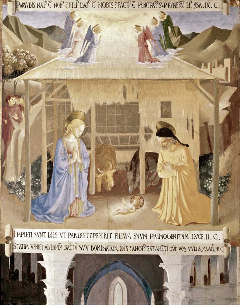 Wall Art Painting id:90702, Name: Nativity, Artist: Angelico, Fra