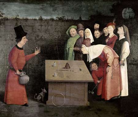 Wall Art Painting id:185878, Name: Conjuror, Artist: Bosch, Hieronymus