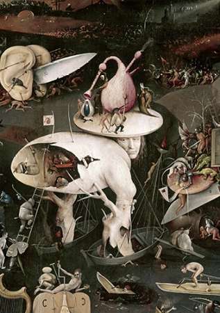 Wall Art Painting id:185886, Name: Garden of Earthly Delights - Detail #8, Artist: Bosch, Hieronymus