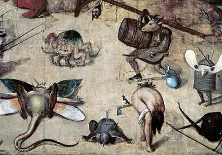 Wall Art Painting id:185890, Name: Temptation of St. Anthony - Detail, Artist: Bosch, Hieronymus