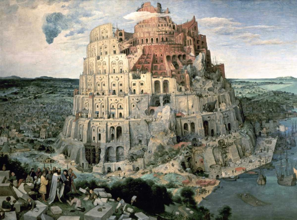 Wall Art Painting id:90787, Name: Tower of Babel, Artist: Bruegel, Pieter the Elder