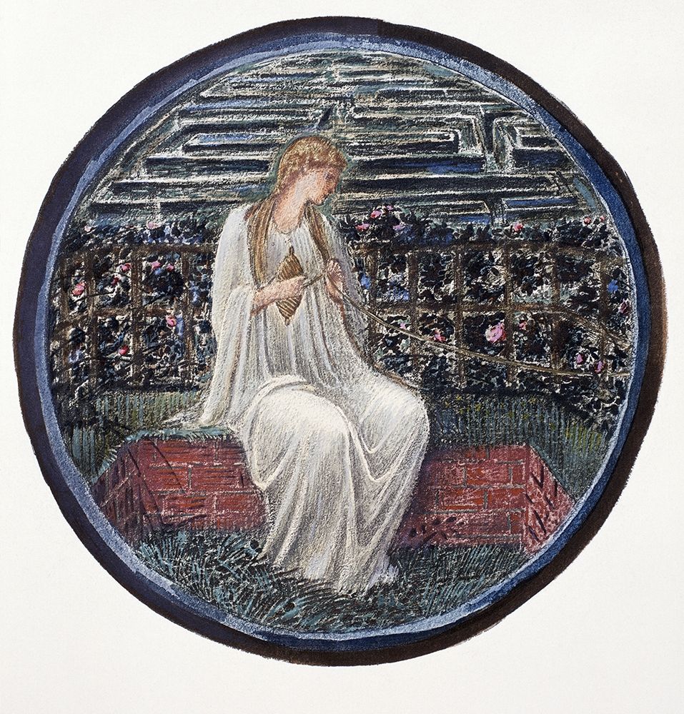 Wall Art Painting id:265984, Name: Love In a Tangle, Artist: Burne-Jones, Sir Edward