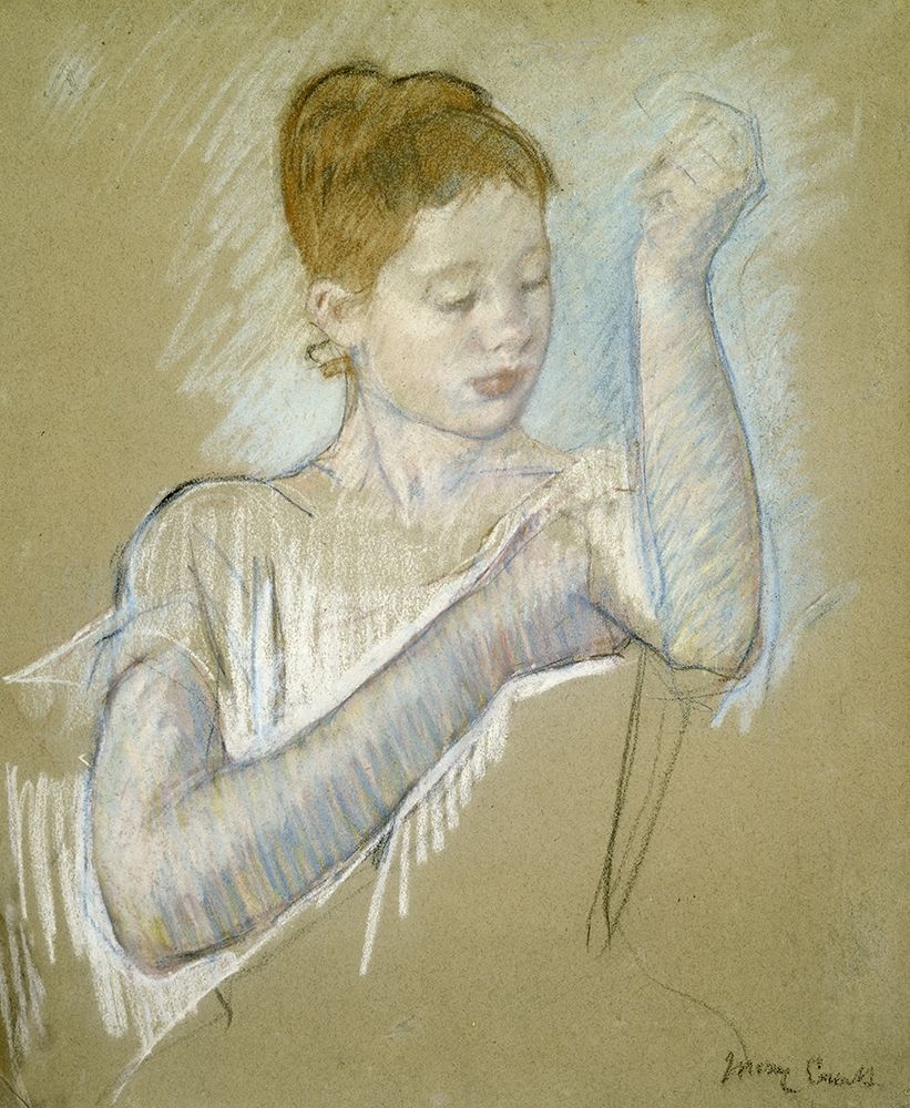 Wall Art Painting id:266007, Name: The Long Gloves, Artist: Cassatt, Mary
