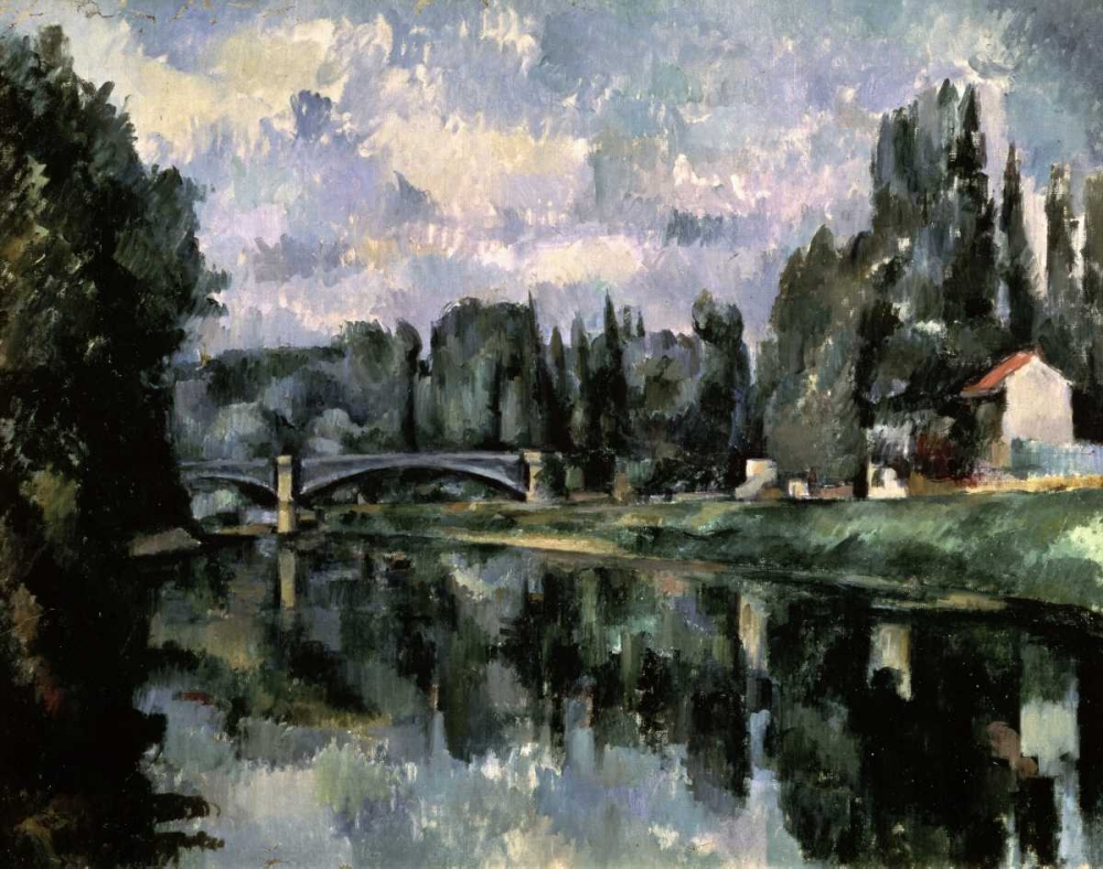 Wall Art Painting id:90829, Name: Bridge Over the Marne at Creteil, Artist: Cezanne, Paul