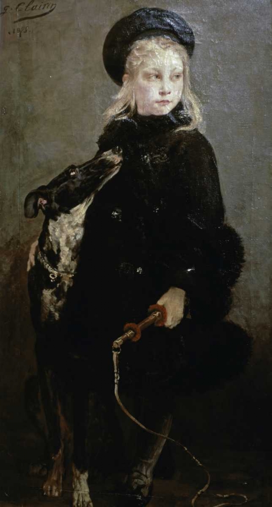 Wall Art Painting id:90848, Name: Little Animal Trainer, Artist: Clarin, Georges Jules Victor