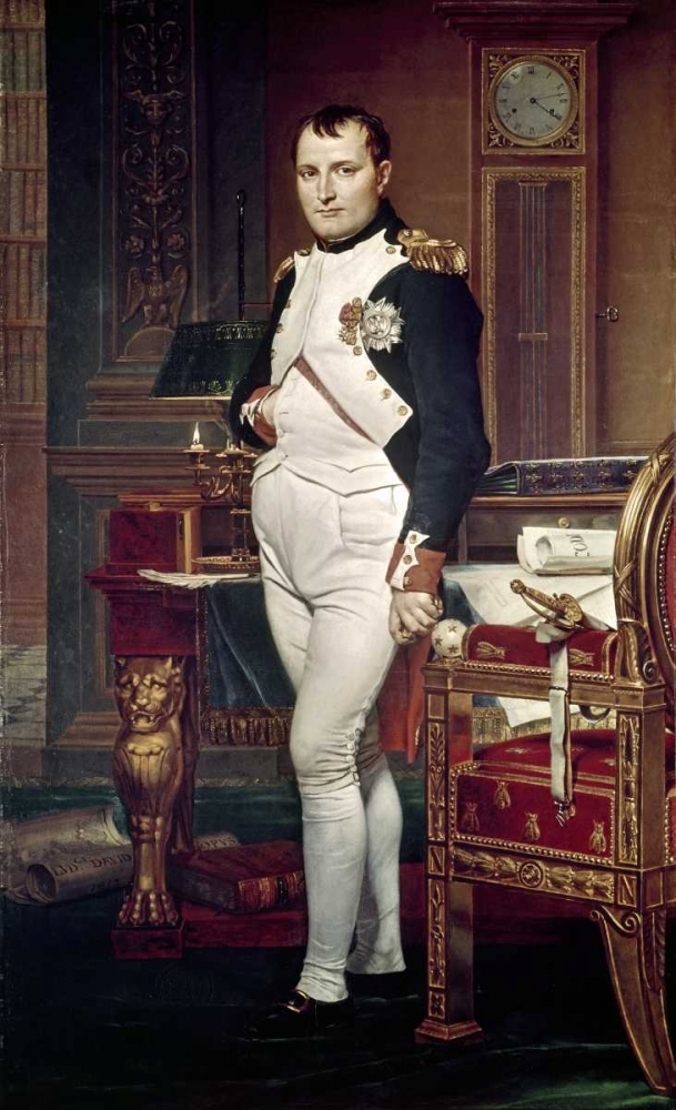 Wall Art Painting id:90933, Name: Napoleon In His Study, Artist: David, Jacques-Louis
