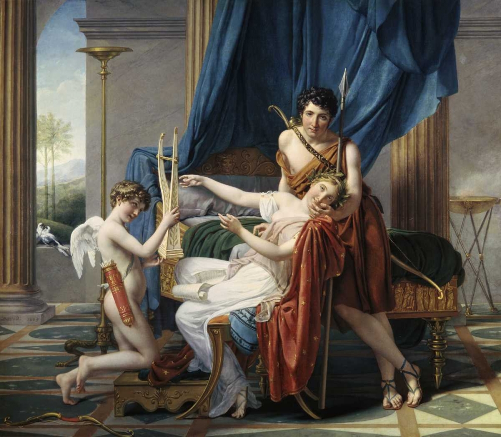 Wall art: Sappho and Phaon, by David, Jacques-Louis