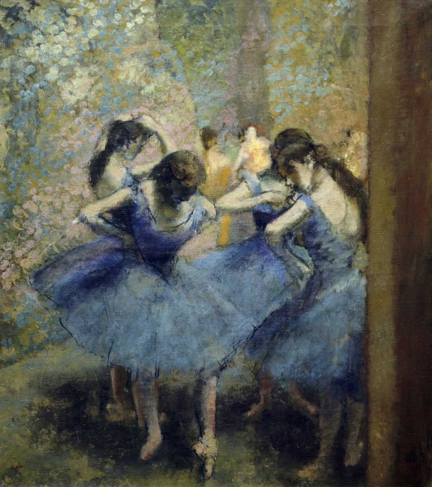 Wall Art Painting id:90944, Name: Blue Dancers, Artist: Degas, Edgar