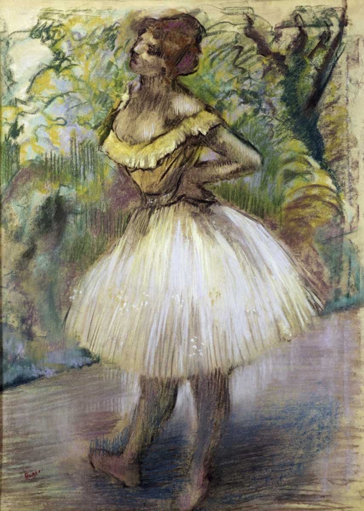 Wall Art Painting id:90948, Name: Dancer In Yellow, Artist: Degas, Edgar