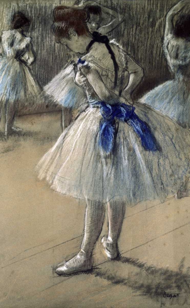 Wall Art Painting id:90952, Name: Danseuse, Dancer, Pastel/Char/Chalk, Artist: Degas, Edgar