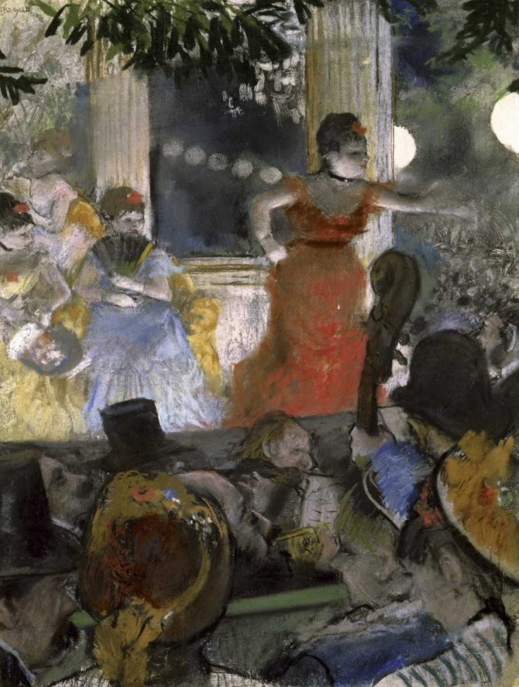 Wall Art Painting id:90957, Name: Le Cafe Concert Des Ambassadeurs, Artist: Degas, Edgar