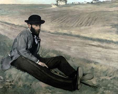 Wall Art Painting id:186012, Name: Portrait of Eugene Manet, Artist: Degas, Edgar