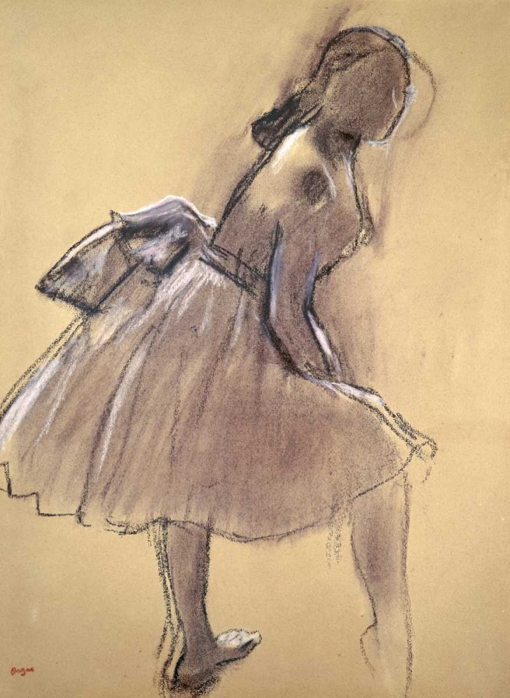 Wall Art Painting id:142768, Name: Profile of a Dancer Upright, Artist: Degas, Edgar