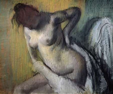 Wall Art Painting id:186019, Name: Woman Drying Herself, Artist: Degas, Edgar