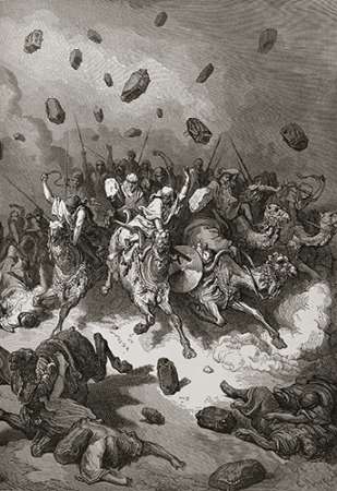 Wall Art Painting id:186056, Name: Flight of The Canaanites, Artist: Dore, Gustave