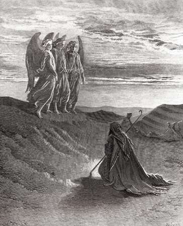 Wall Art Painting id:186064, Name: The Lord Appearing Before Abraham, Artist: Dore, Gustave