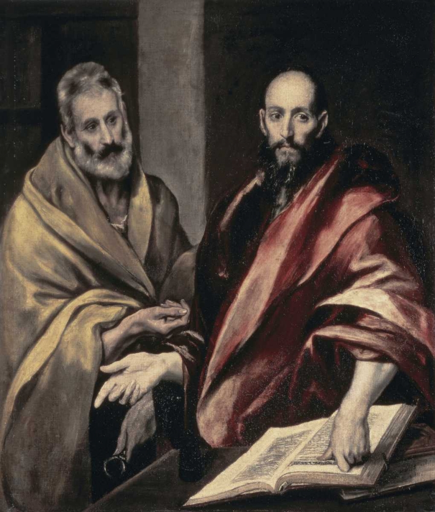 Wall Art Painting id:90998, Name: Apostles St. Peter and St. Paul, Artist: El Greco