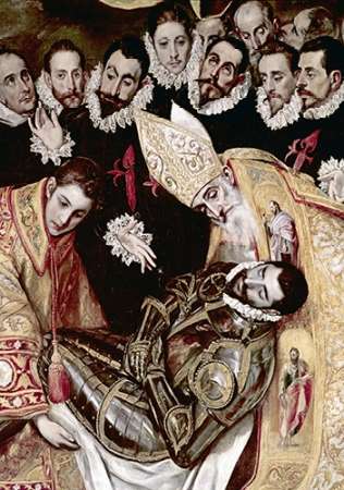 Wall Art Painting id:186083, Name: Burial of Count Orgaz - Detail, Artist: Greco, El