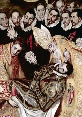 Art Print: Burial of Count Orgaz - Detail