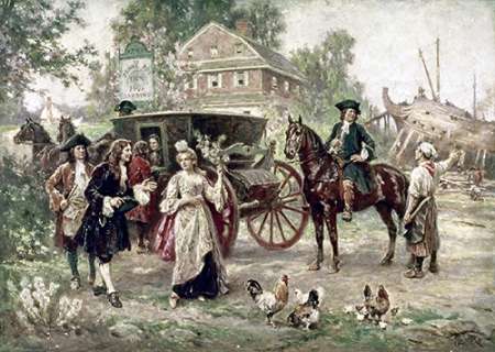 Wall art: On The Road To Penns Manor, by Gerome Ferris, Jean Leon